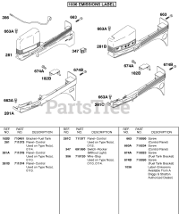 Briggs & Stratton 187437-0113-E1 - Briggs & Stratton Horizontal Engine CONTROL PANEL