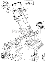 MTD 120-874R - MTD Walk-Behind Mower (1990)
