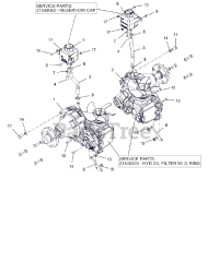 Gravely 992292 (Pro-Turn 260) - Gravely Pro-Turn 60" Zero-Turn Mower, Yamaha EFI (SN: 062000 - 069999) Transaxles