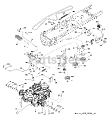 Poulan Pro PB 20A46 (960420169-00) - Poulan Pro Lawn Tractor (2014-09)