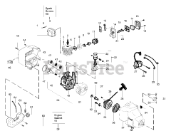 Weed Eater FL 25 - Weed Eater Featherlite String Trimmer, Type 1 Engine Assembly Type 1