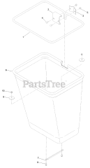 Exmark 126-8680 - Exmark Ultra Vac Bagger for Lazer Z-Series, Diesel (SN: 402082300 - 404314158) (2018)