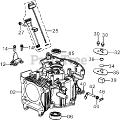 Subaru Robin EA175V50060 (EA175V) - Subaru Robin Engine 100 Crankcase