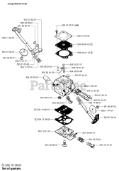 Husqvarna 245 - Husqvarna String Trimmer (2001-01) Carburetor Walbro WT 99