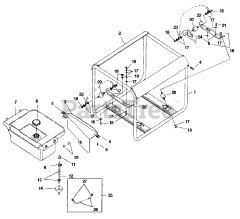 Homelite LRX 4500 (UT-03820) - Homelite Generator Frame - Fuel Tank