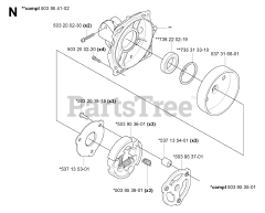 Husqvarna 343 F - Husqvarna Brush Cutter (SN: 20043100001 - 20064000000) CLUTCH