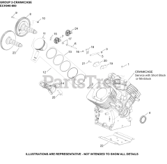Kohler ECH940-3017 - Kohler Command PRO EFI Engine, Basic Version, 35hp 02 CrankCase
