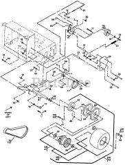 Exmark M36-12.5K-5 - Exmark 36" Metro Walk-Behind Mower, 12.5hp Kawasaki (SN: 102000 - 114999) (1995) Engine Deck Group (Continued)