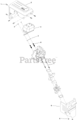 Toro 38756 (721 QZE) - Toro 21" Power Clear Snow Thrower (SN: 409200000 - 411799999) Intake and Exhaust Assembly