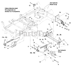 Simplicity 5900821 - Simplicity Citation 61" Zero-Turn Mower, 28hp Briggs & Stratton Rear Suspension Group - 61" Models &amp; 52" Models S/N: 2014624506 &amp; Above