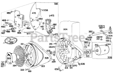 Briggs & Stratton 141702-5015-32 - Briggs & Stratton Vertical Engine Electric Starter, Rewind