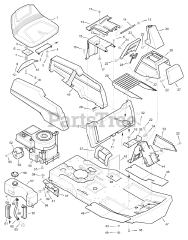 Briggs & Stratton 30576x10D - Briggs & Stratton 30" Rear-Engine Riding Mower (1999)