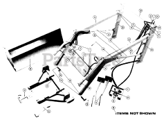 Toro 87-72FL01 - Toro Loader Frame (1978) Parts List For Front Loader Vehicle Identification Numbers 87-72fl01/87-48bk01