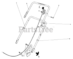 Toro 16880 - Toro Walk-Behind Mower (SN: 002000001 - 002999999) (1982) Handle Assembly (model No. 16880)