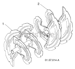 Husqvarna ST 261 E (961910030-02) - Husqvarna 24" Snow Blower (2011-05) AUGER HOUSING &amp; IMPELLER 2