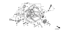 Honda GC135 QHA1 (GCAJ) - Honda Engine, Made in Japan (SN: GCAJ-1000001 - GCAJ-9999999) CRANKCASE COVER