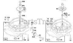 Briggs & Stratton 124782-3259-01 - Briggs & Stratton Vertical Engine Sump Base Assemblies
