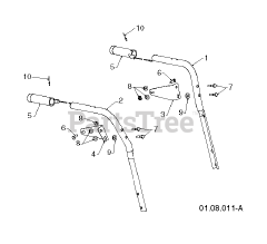 Husqvarna ST 276 EPT (961910051-00) - Husqvarna 30" Snow Blower (2011-08) HANDLE 4