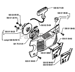 Husqvarna 41 - Husqvarna Chainsaw (1994-05) Starter Assembly