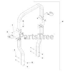 Dixon Kodiak 60 (968999581) - Dixon 60" Kodiak Zero-Turn Mower, 26hp Briggs & Stratton (2007) PROTECTION FRAME