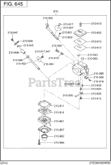 Subaru Robin ER120D45000 (ER12) - Subaru Robin Engine 645 Fuel &amp; Lubricant