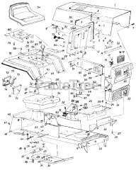 Statesman 4185-61 (146-845-016) - Statesman Garden Tractor (1986) (Southern States) Parts