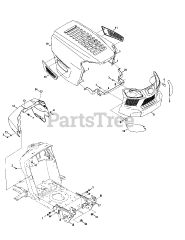 Craftsman 247.203730 (13AD78XS099) - Craftsman T1400 Lawn Tractor (2014