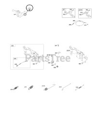 Briggs & Stratton 309447-0100-E1 - Briggs & Stratton Horizontal Engine Controls, Governor Spring