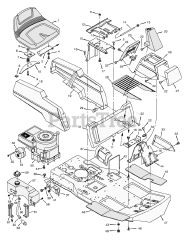 Briggs & Stratton 30576x10B - Briggs & Stratton 30" Rear-Engine Riding Mower (1997)