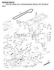 Husqvarna LTH 120 (954140003-A) - Husqvarna Lawn Tractor (1997-01) DRIVE
