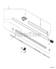 Echo 99944200532 - Echo Power Pruner Attachment (Original Version) Main Pipe Assembly, Driveshaft