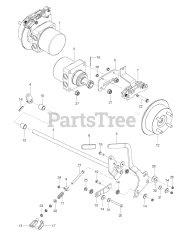 RedMax CZT 72 x (967943501-00) - RedMax 72" Zero-Turn Riding Mower (2018-07) PARKING BRAKE