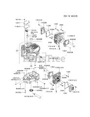 Kawasaki FR691V-BS19 - Kawasaki Engine CYLINDER/CRANKCASE