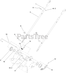 Lawn-Boy 10998 - Lawn-Boy Insight Walk-Behind Mower (SN: 312000001 - 312999999) (2012) Lower Handle Assembly
