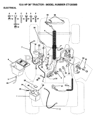 Electrolux/AYP CT 12538 B - Electrolux/AYP Lawn Tractor (1993)