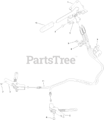Toro 72523 - Toro 60" GrandStand Multi-Force Stand-On Mower (SN: 411600000 - 999999999) Parking Brake Assembly