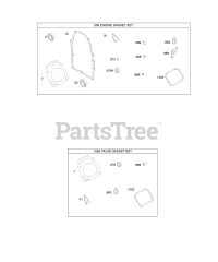 Briggs & Stratton 389447-0100-E1 - Briggs & Stratton Horizontal Engine Engine Gasket Set, Valve Gasket Set