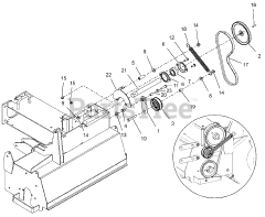 Gravely 885917 - Gravely Pro-QXT Dethatcher Attachment (SN: 000101 - 000999)