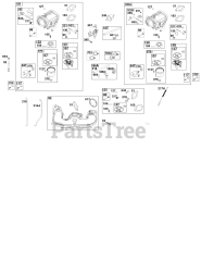 Briggs & Stratton 40N877-0054-B1 - Briggs & Stratton Vertical Engine Carburetor and Fuel Supply Group
