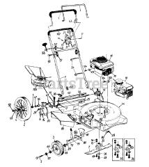 MTD 115-508C192 - MTD Walk-Behind Mower (1995) (Wheatbelt)