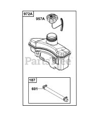 Briggs & Stratton 103M02-0107-F1 - Briggs & Stratton Vertical Engine Fuel Supply Group
