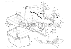 Jonsered LT 2217 CMA (960610239-00) - Jonsered Lawn Tractor (2009-01) BAGGER