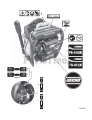 Echo PB-460 LN - Echo Backpack Blower (SN: 03001001 - 03999999)