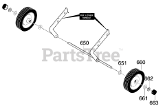 Scotts 620000x31A - Scotts 20" Snow Thrower (2000) Wheel Assembly