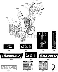 Snapper M 1024E (1697440-01) - Snapper 24" Snow Thrower, 9.5hp (2021)