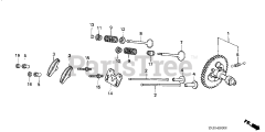 Honda GX340 K1 QXC9/A (GC05) - Honda Engine, Made in Japan (SN: GC05-3600001 - GC05-9999999) CAMSHAFT