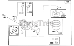 Briggs & Stratton 121802-3414-01 - Briggs & Stratton Vertical Engine Carburetor Assembly