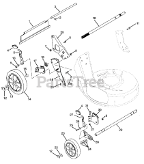 Ariens 911469 (LM 232 SP) - Ariens 21" Self-Propelled Walk-Behind Mower, Briggs & Stratton (SN: 000501 & Above)