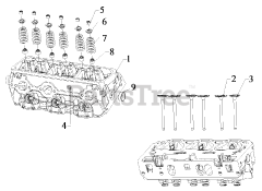 Briggs & Stratton 076131-03 - Briggs & Stratton 35kW Liquid Cooled Home Standby Generator Engine Service Parts - Cylinder Head