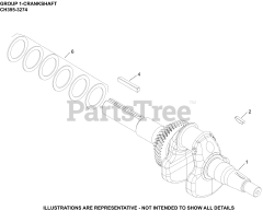 Kohler CH395-3274 - Kohler Command PRO Engine, Basic Version, 9.5hp, 7.1kW 01 CrankShaft